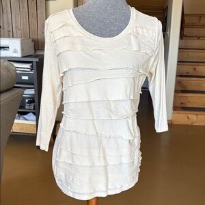 Merona Cream Long Sleeve Top